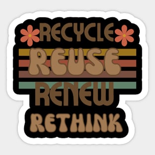 Upcycling Reuse Renew Rethink Sticker